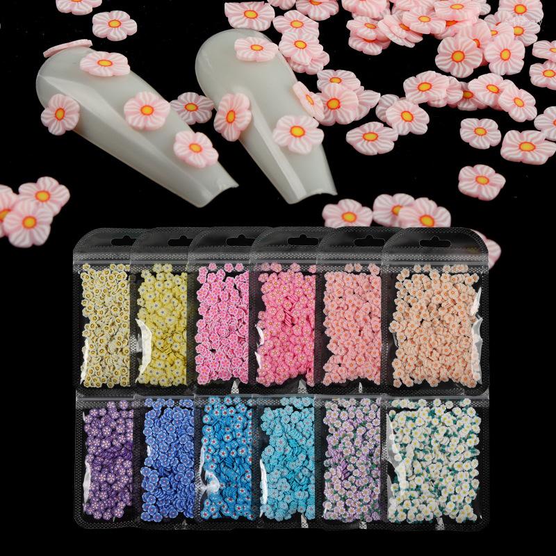 

Nail Art Decorations 10g Bag Multicolor Flower Shape Soft Pottery Patch Spring Decoration Thin Potherapy Accessories