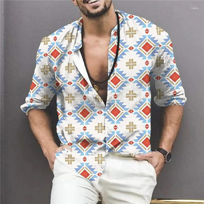 

Men's Casual Shirts Autumn For Mens 3d Stripe Print Long Sleeve Tshirt Fashion Tops Oversized Tees Shirt Homme 2022 Male Clothing, Cxcs-sqnm-91103