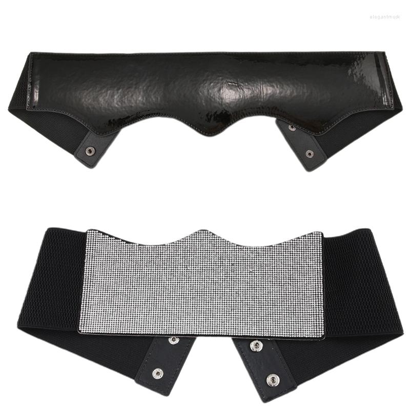 

Belts 449B Elegant Solid Color Waist Trainer Women Corset Cincher Body Shaper Girdle Trimmer Extender Streetwear Decorations, Black