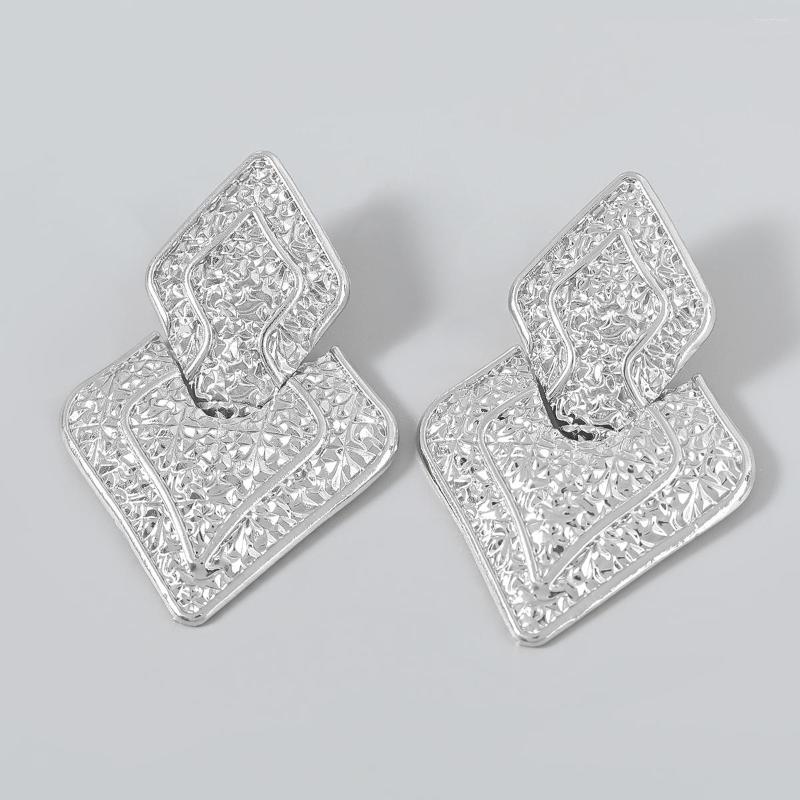 

Dangle Earrings Pauli Manfi Fashion Metal Multi-layer Pattern Geometric Women's Creative Party Accessories