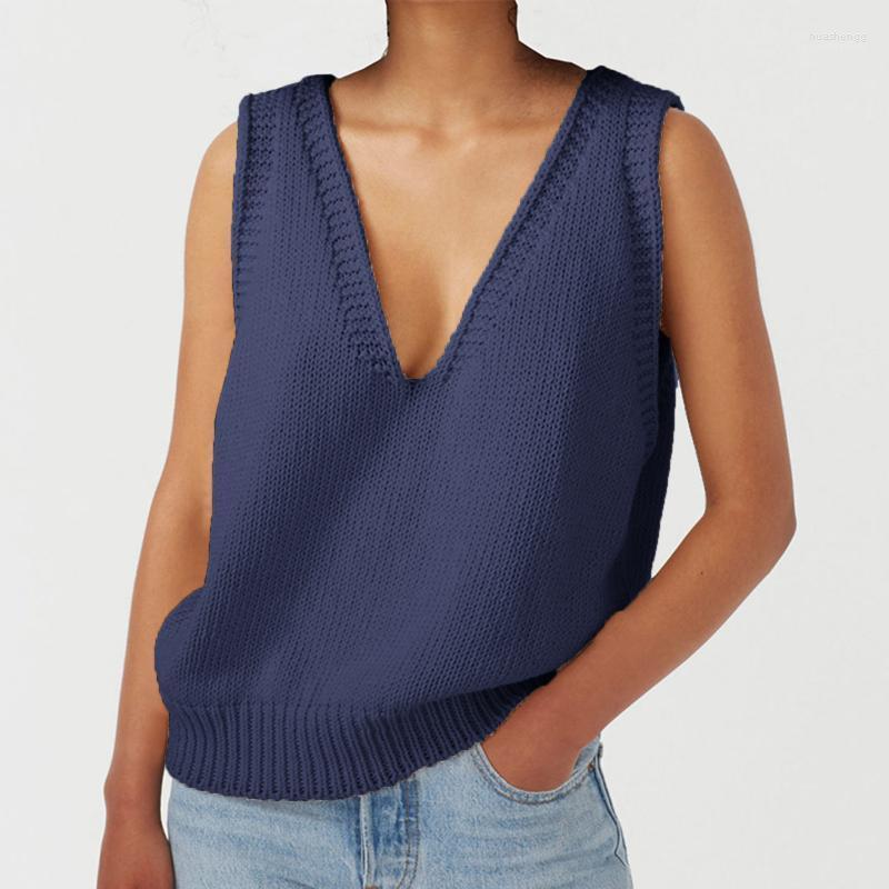 

Women' Sweaters Women' Womens Preppy Style Knitwear Tank Top Sleeveless V-Neck Vintage Sweater Vest 2022 Autumn Women Pullover Female, Beige