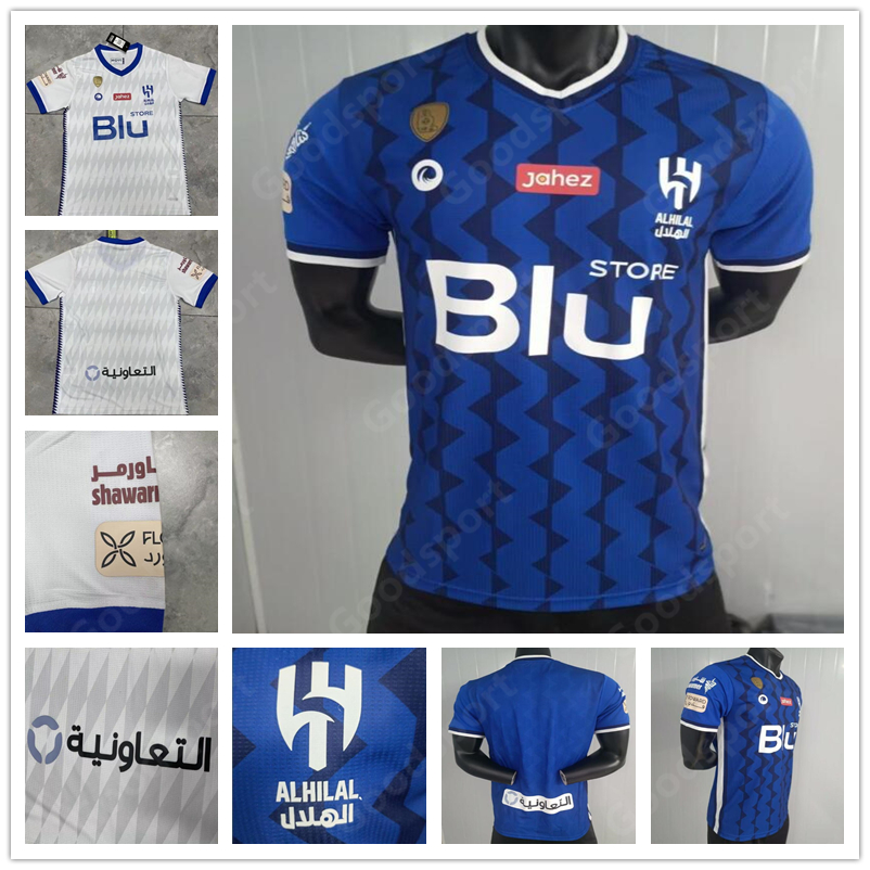 

2223 Al Hilal Saudi soccer jersey IGHALO PEREIRA SALEM M.Kanno Bulayhi Mayoof A.Carrillo .Vietto G.Cuellar EDUARDO football shirt Y. SHAHRANI AL OBAID MAREGA O. JANG 23, White player version