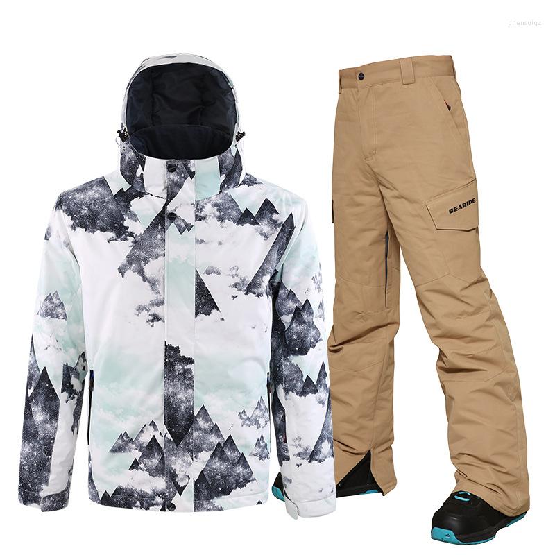 

Skiing Suits Ski Suit Outdoor Sports Men's Handsome Windproof Waterproof WarmSki In Winter