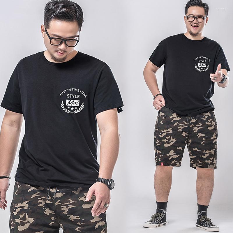 

Men's T Shirts Short-sleeved T-shirt Male Plus Size Extra Loose Printing, Black