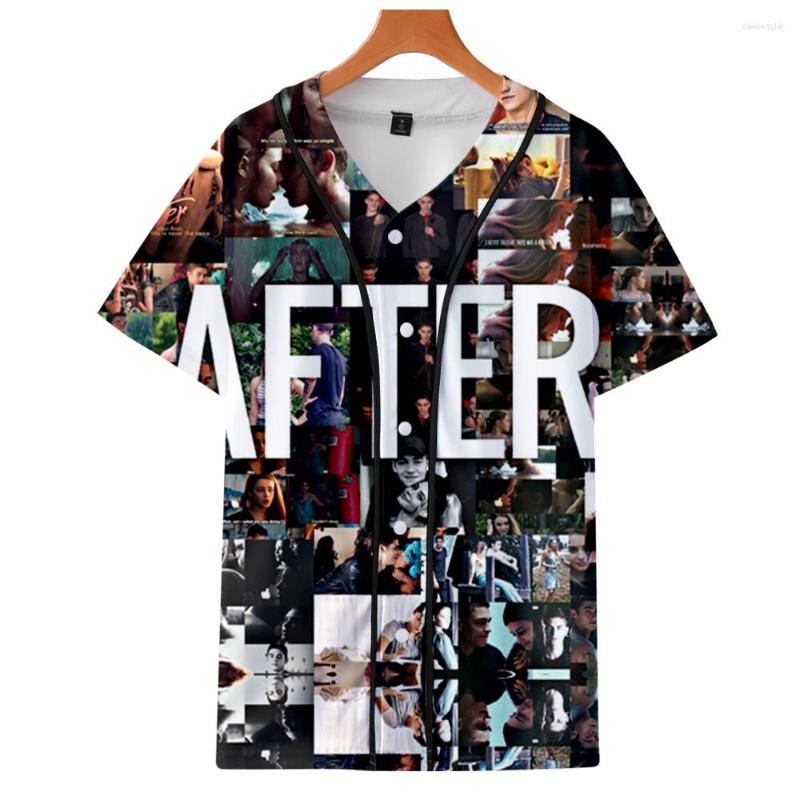 

Men's T Shirts After We Collided Tshirt 3D V-Neck Baseball Shirt Tracksuit Summer Short Sleeve Women Men's Tee Romantic Movie Tops