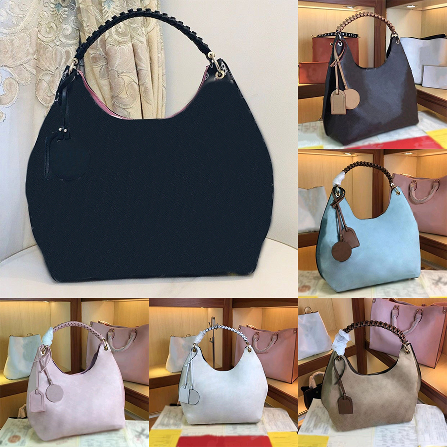 

Carmel Hobo Bag Perforated Mahina Leather Designer Silver-Color Hardware Magnetic Closure Handbag Braided Handle Name Tag Tote Metal Bottom Studs Shoulder Bag, I need see other product