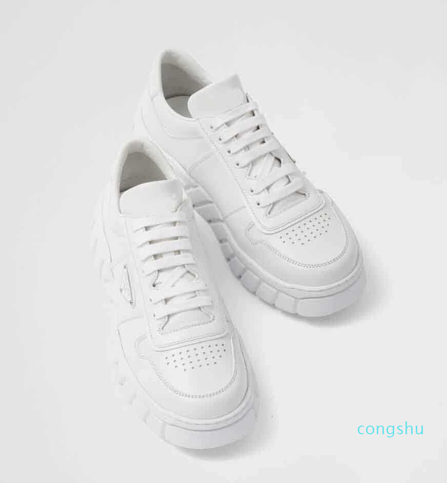 

Leather Sneakers Shoes Soles Perfect Fashion Triangle Sporty White Black Enameled-Metal Men Rubber Luxury Footwear Comfort Walking Eu38-46
