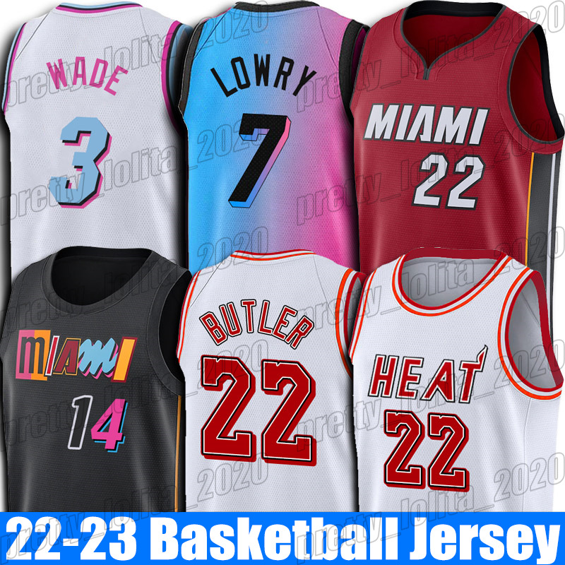 

Miamis Heats Throwback jerseys Dwyane 3 Wade Tyler 14 Herro Jimmy 22 Butler Kyle 7 Lowry Basketball Shorts Basketball Jerseys, Choose green number