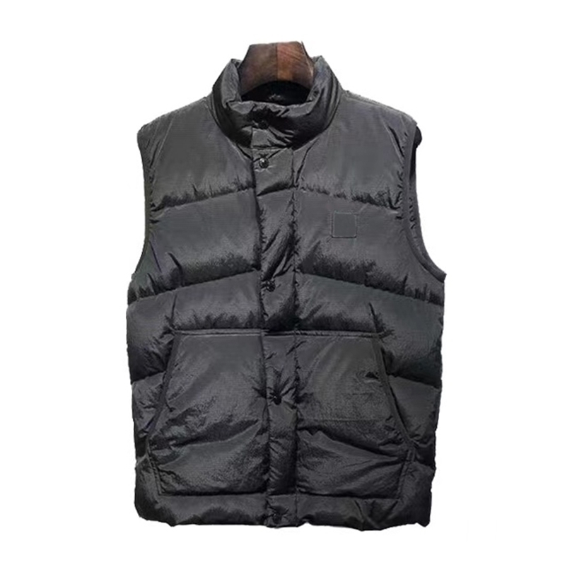

Mens Down Parkas Autumn Winter Men Down Vest Hidden Zipper Pocket Metal Nylon Splash Resistant Fabric Doudoune Homme MA552 221010, Gray