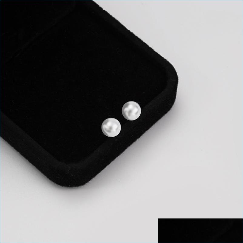 

Stud 100Pcs/Lot White Pearl Ear Stud Earrings For Women Girls Fashion Small Earring High Quality Jewelry Accessories Wholesale Drop Dhbct