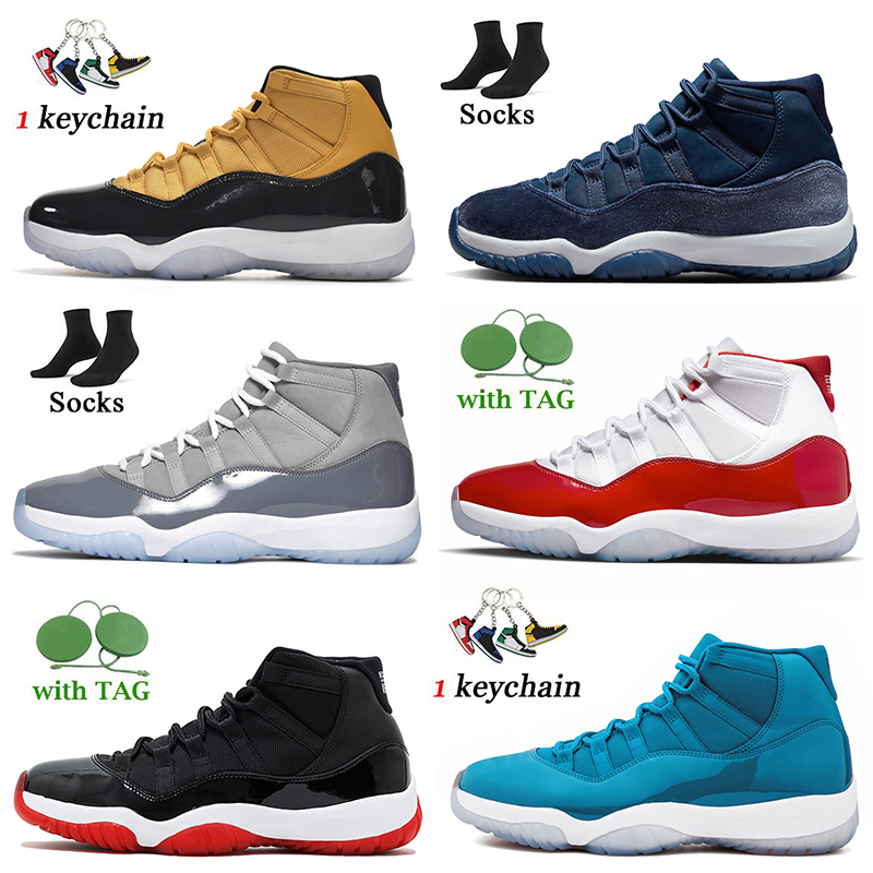 

Basketball Shoes For Women Mens Jumpman 11 11s Midnight Navy High Bred Cherry Cool Grey Black Yellow Jubilee 25th Anniversary Legend Blue, A40 cherry 40-47
