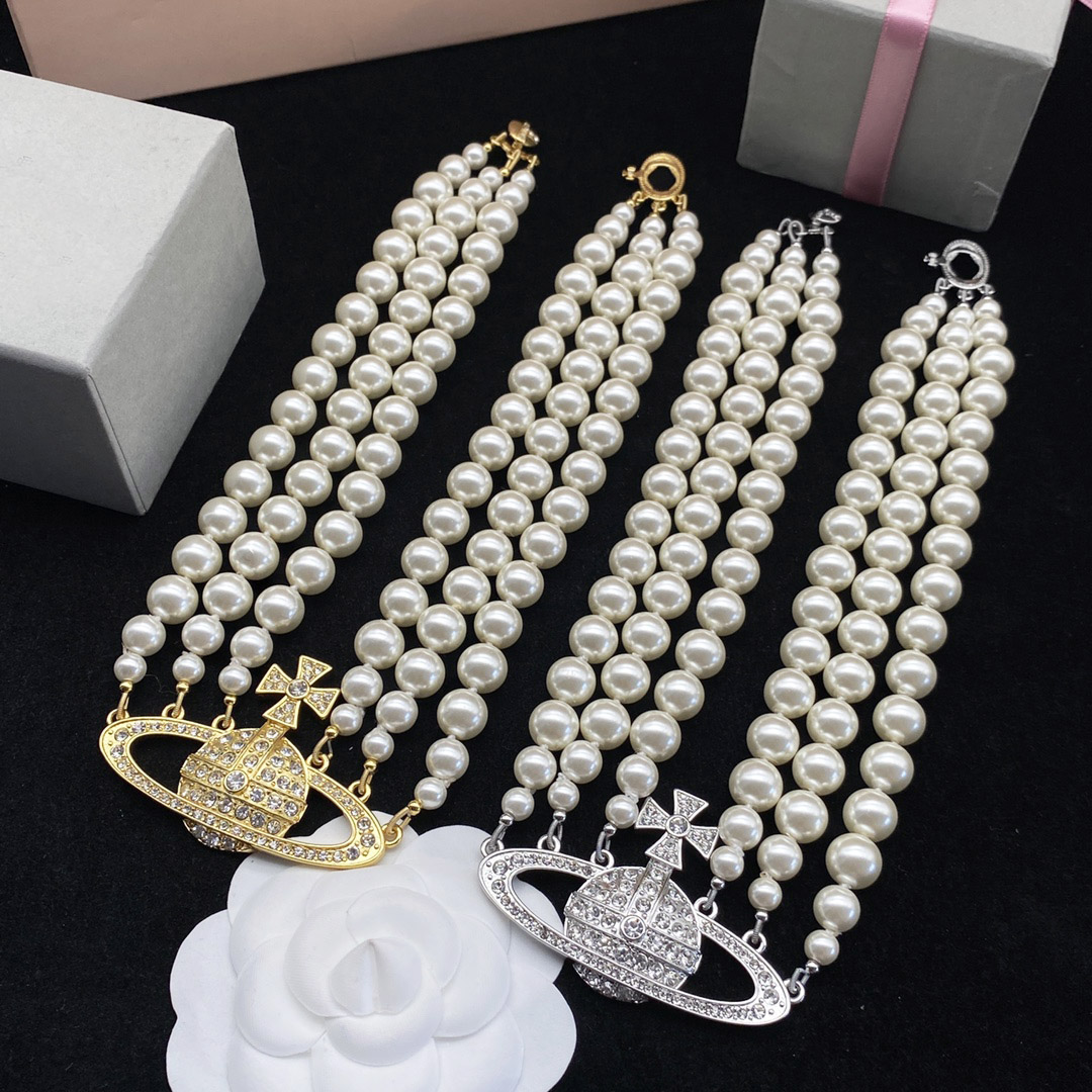 

2022 New Fashion Pearl Beaded Necklaces for Women designer jewelry gift