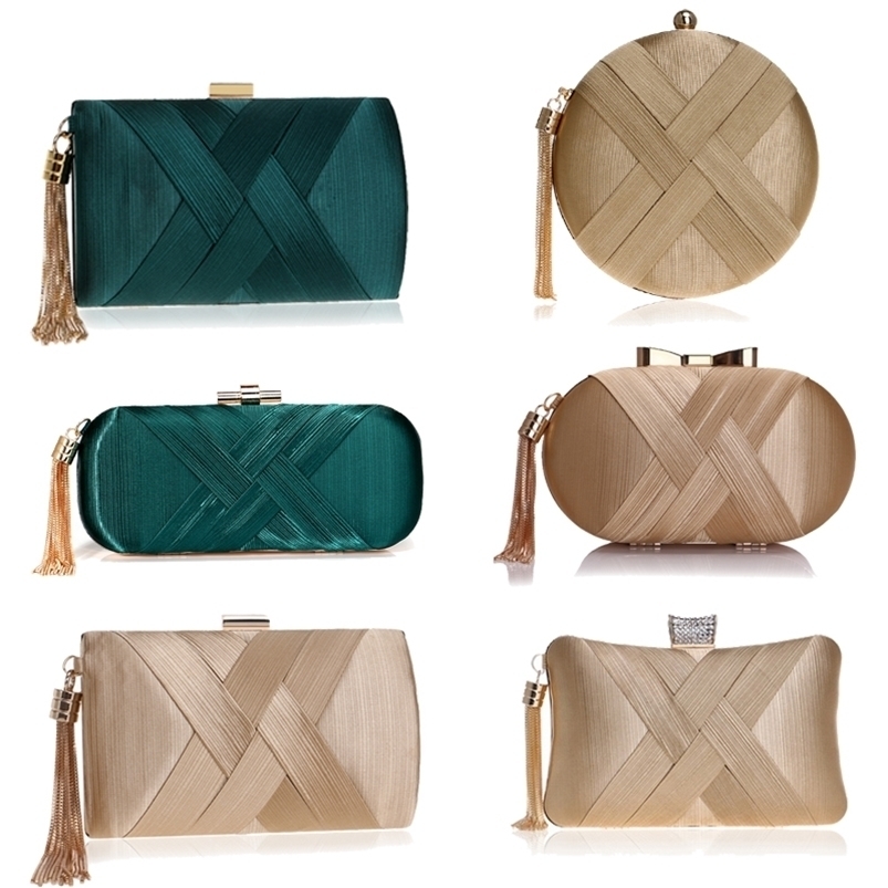 

Evening Bags Fashion Women Evening Bags Tassel Ladies Clutch Purse Shoulder Chain Wedding Party Handbags Bags 221010, Ym1215green