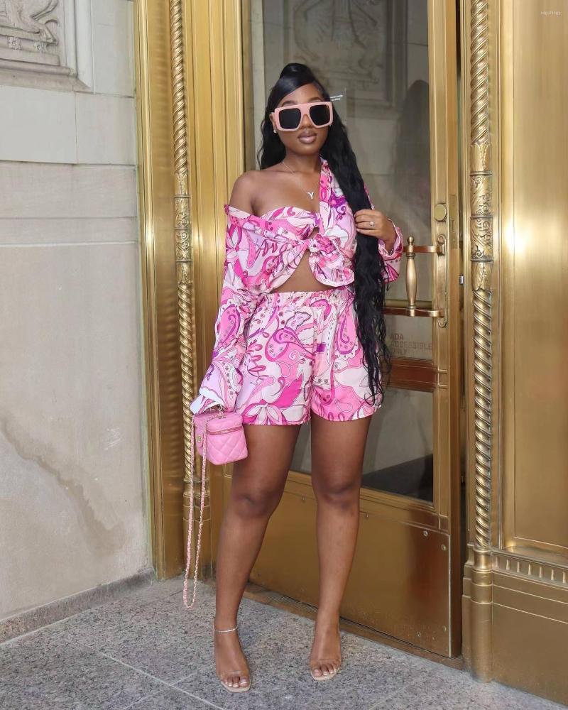 

Women' Tracksuits 2022 Autumn And Winter Women' Three-Piece Fashion Street Style Holiday Casual Printing Sexy Suit For Women, Blue