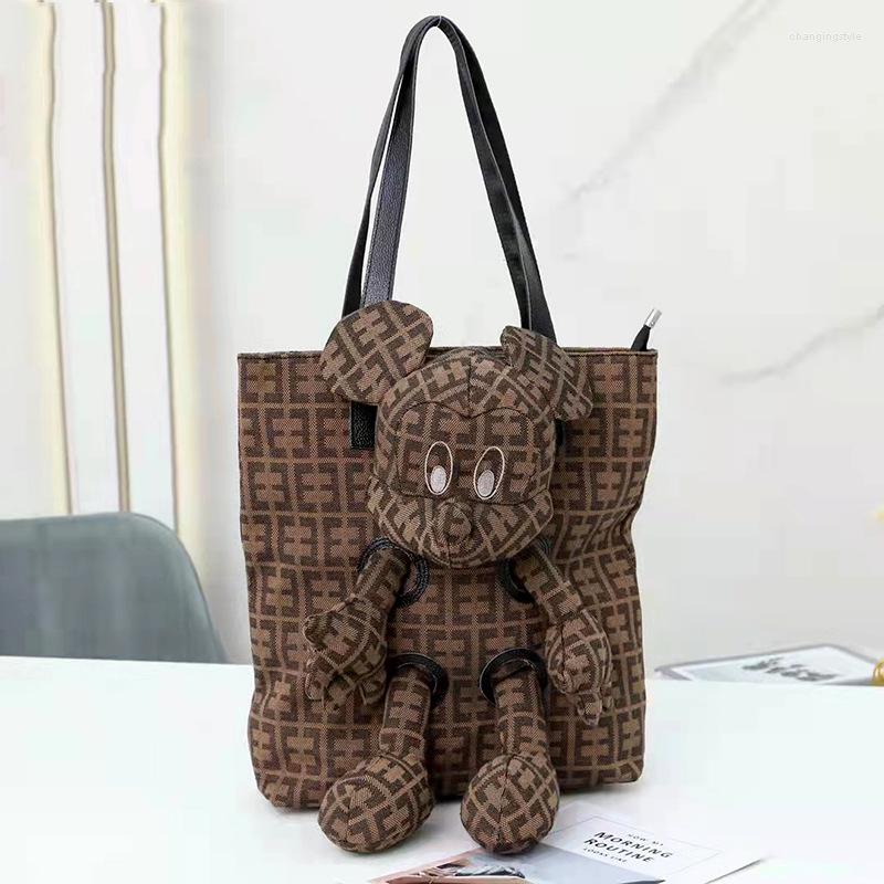 

Evening Bags Fashion Bucket Women's Handbag Large Capacity Cute For Women Shoulder Luxury Designer Sac A Main Crossbody Tote, Brown