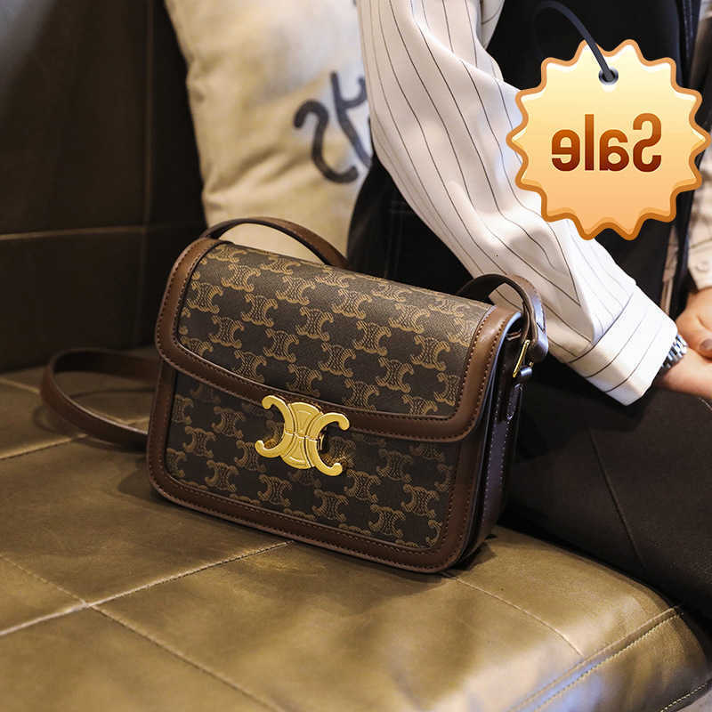 Designer bags 2021 New Arc De Triomphe Tofu Classic Old Flower Single Shoulder Msenger Small Square Bag Fashion Versatile Women's Factory Direc