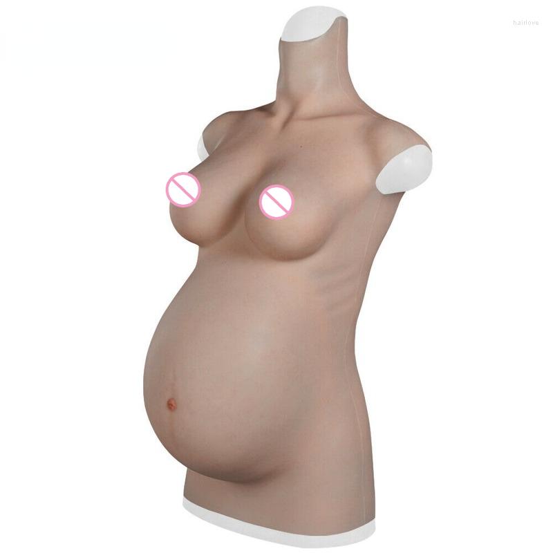 

Women's Shapers Silicone Breast Forms Artificial Baby Tummy Belly Fake Pregnancy Pregnant Bump, Beige