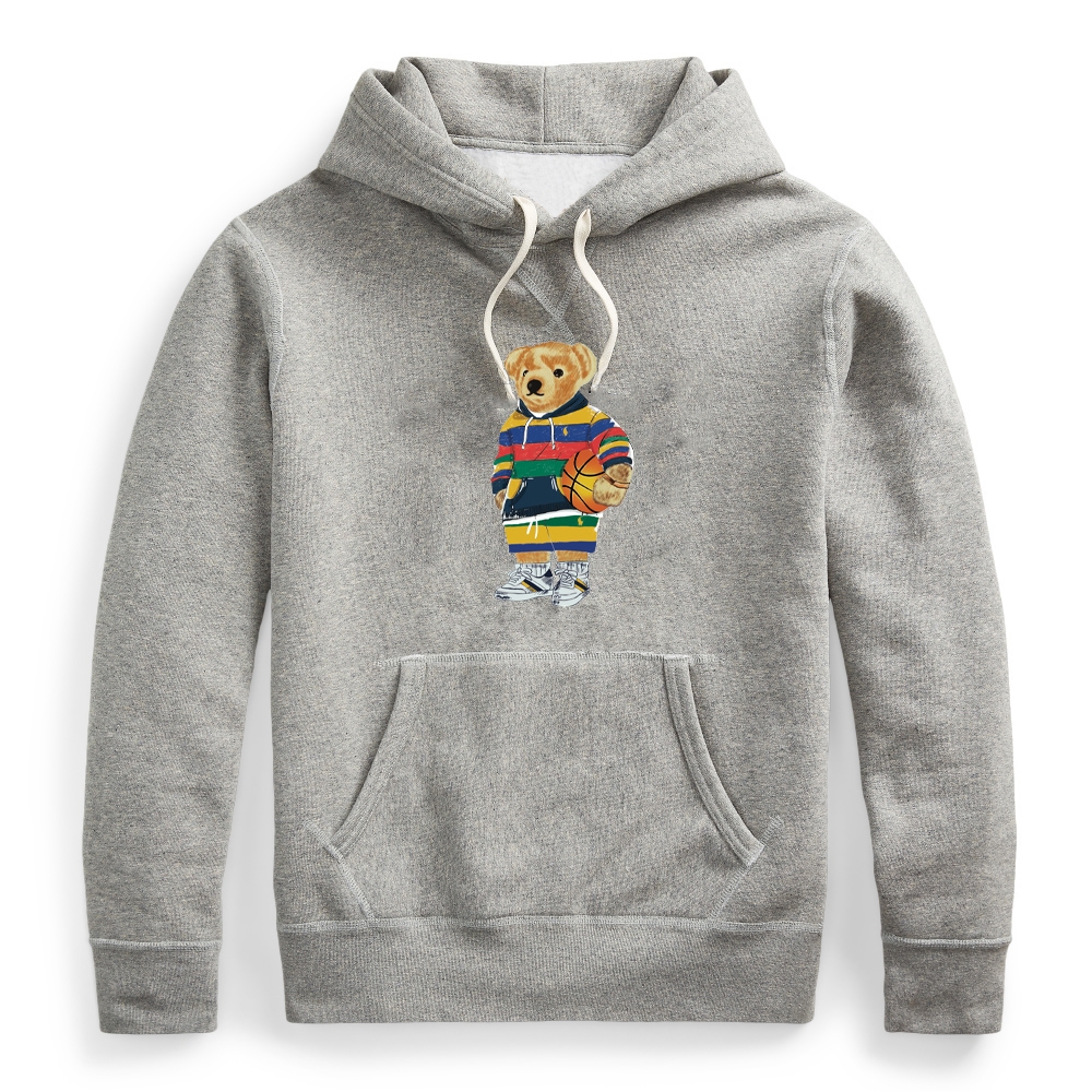 

Wholesale 2040 Men s Hoodie New European and American Autumn and Winter High end Casual Fashion Men's Round Neck Long Sleeve Bear Print 100% Cotton s-2XL, Asian size
