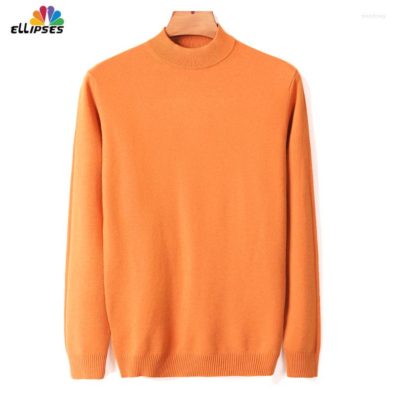 

Men's Sweaters 2022 Autumn And Winter Men Turtleneck Pullover Sweater Fashion Solid Color Thick Warm Bottoming Shirt Male Brand Clothes, Light blue