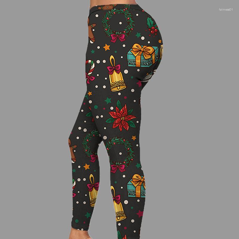 

Women' Leggings Stretch Sexy Lady Pants Push Up Raises BuFitness Female Trousers Christmas Elements Print Slim Sport Legging Women, Lt-jfk046