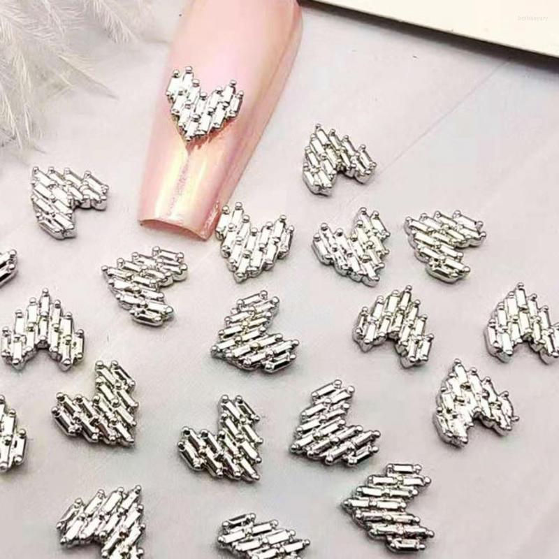 

Nail Art Decorations Charms Alloy 3D Luxury Abstract Love Heart Jewelry Creative Shape Durable Rhinestones Supplies