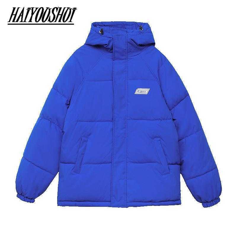 

Women's Down Parkas Women's Winter Parkas Hoodie Blue Jacket Coat Zip Up Thick Puffer Coat Woman Cotton Padding Winter Jackets For Women Puffer T221011, Black