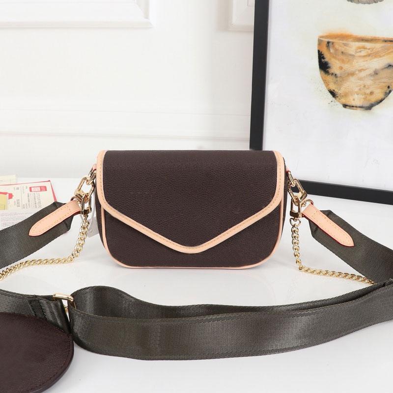 

Women Handbag Messenger Shoulder Bags Chain Bag Good Quality Leather Purses Ladies Crossbody Bag Detachable Shoulder Strap
