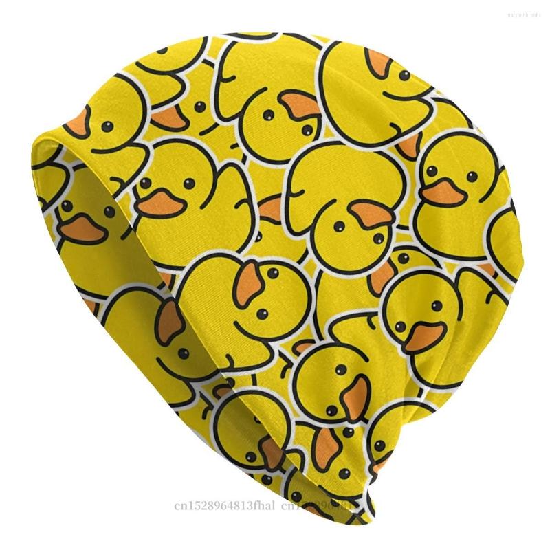 

Berets Gothic Outdoor Beanie Hats Yellow Classic Rubber Duck Skullies Beanies Hat Bonnet Special Caps Men Women's Earmuffs, Black