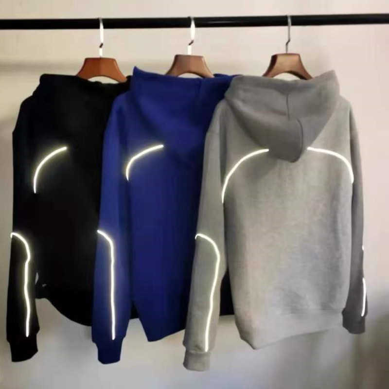 

Designer hoodie mens sweatshirt Nocta hoody 3m reflective hooded sweater men women sports pullover coat casual loose oversize hoodies, Black-usa size