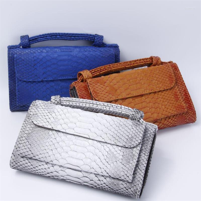 

Wallets 2022 Fashion Women Office Lady Snakeskin Leather Long Purse Clutch Business Wallet Bag Card Holder Big Capacity, Color 14