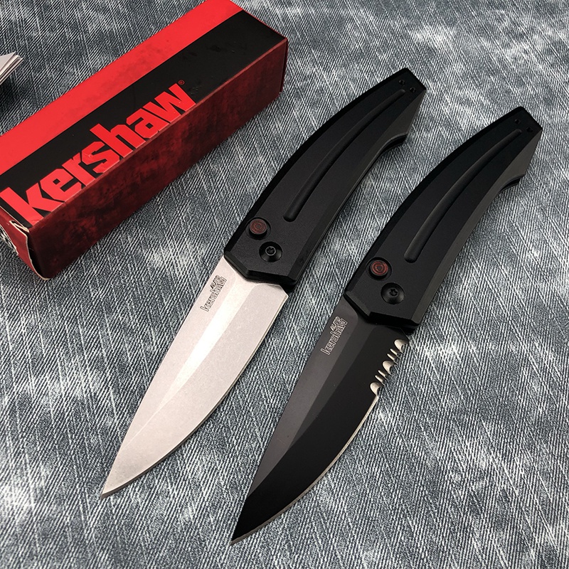 

Kershaw Launch 2 Auto Knife AUTOMATIC 3.25 Anodized Aluminum Handle Pocket Knife Outdoor Camping Survival Tools