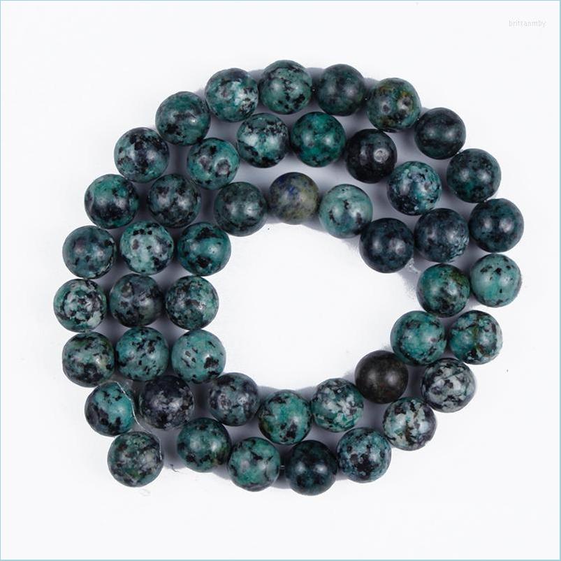 

Other Other Natural Stone Beads Black Green Imitation African Pine Round Smooth Loose For Making Diy Bracelet Earrings 4/6/8/10/12Mm Dh3Zf