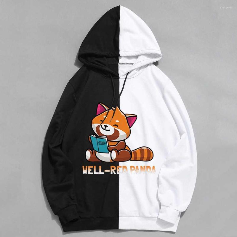 

Men's Hoodies Men Streetwear Sweatshirt Kawaii Shy Well-red Panda Cute Racoon Anti Socials Winter Hoodie For Boys Harajuku Tops, Beige