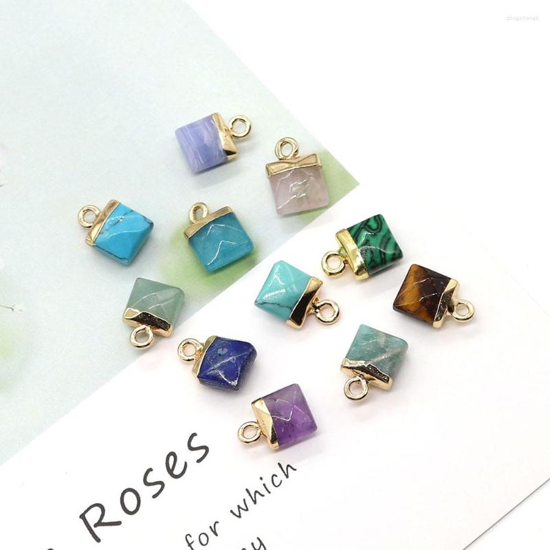 

Pendant Necklaces Natural Stone Pendants Malachite Green Aventurine Crystal Quartz Jewelry DIY Making Necklace Earring Bracelet Charms