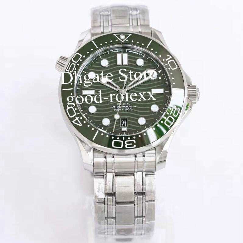

Men Green Dial Watches Men's ORF Watch Automatic Cal.8800 Ceramic Bezel ETA Sport Diver 300M Rubber Strap Ocean Sapphire Luminous Steel OR