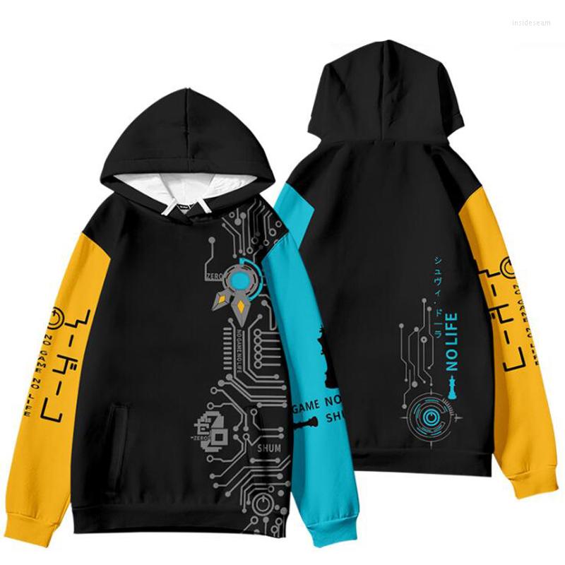 

Men's Hoodies NO GAME LIFE Hoodie Anime Cosplay Costume Sweatshirts Sora Shiro 3D Plus Size Uniform Men Women College Clothing, 006