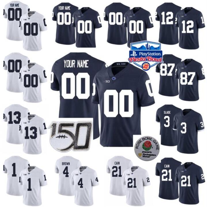 

Custom S- NCAA College Penn State Nittany Football Jerseys 24 Miles Sanders 26 Saquon Barkley 88 Mike Gesicki 4 Nick Scott 84 Theo Johnson 12 Brandon Smith 15 Allar, Patch please message