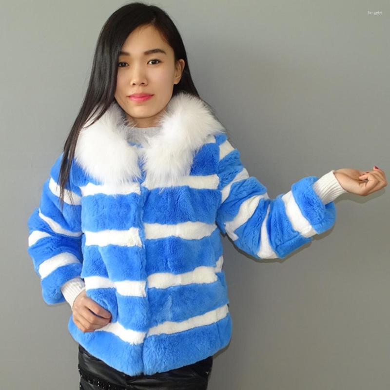 

Women' Fur Real Rex Coat Fashion Collocation Have Cash Less Than That Is Registered In The Accounts Long Sleeves 46, Royal blue
