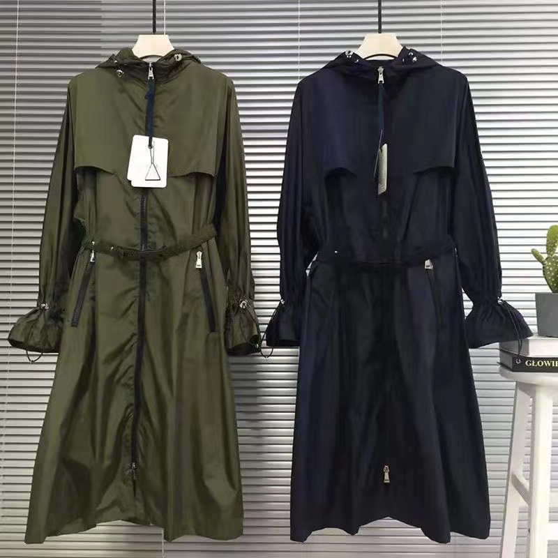 

E63 Autumn womens trench coats designer luxury Women Windbreaker body letter print jacket Loose Belt Coat Female Casual Long Trenchs Coat, Black