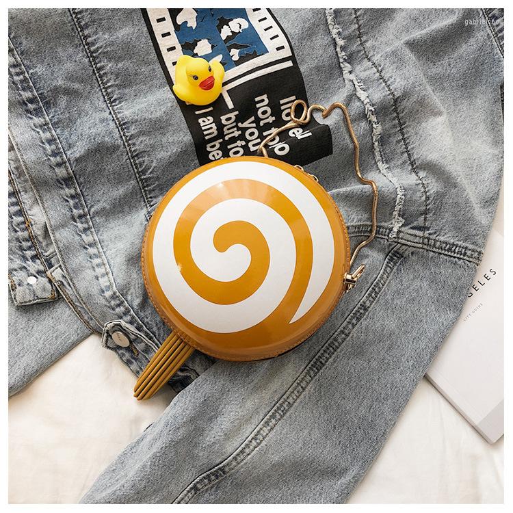 

Evening Bags Cartoon Small Bag Female 2022 Style Creativity Lollipop Shape Shoulder Girls Funny Chain Messenger Round
