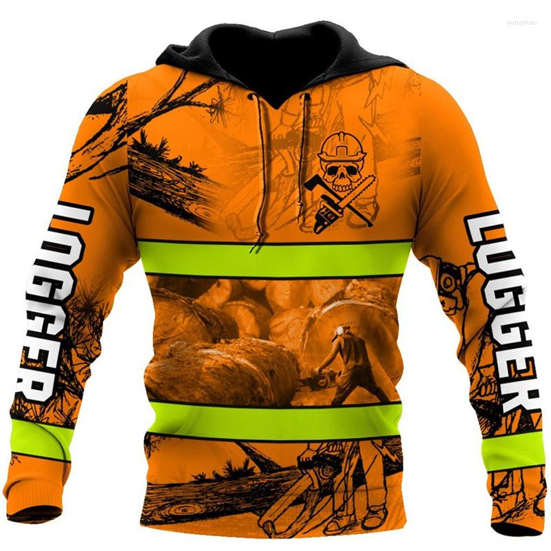 

Men's Hoodies Est Chainsaw Lumberjack Hoodie 3D Print Men Long Sleeve Sweatshirt Unisex Harajuku Casual Zip Jackets