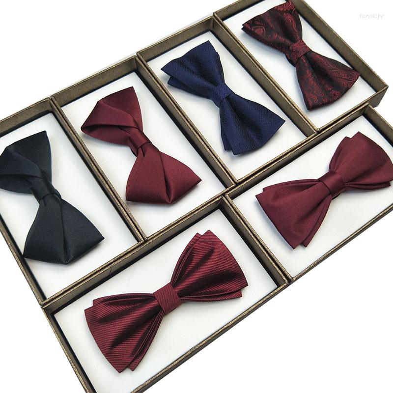 

Bow Ties Arrivals Men's Tie High Quality Fashion Formal Bowtie For Men Great Party Wedding Male Butterfly With Gift Box