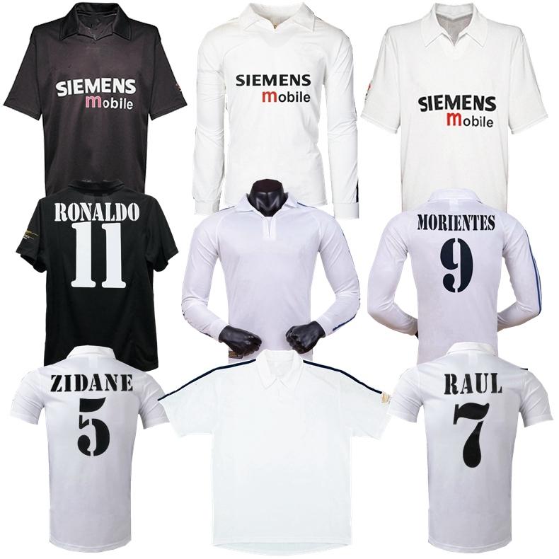 

2001 2002 2003 ZIDANE Centenary home soccer jersey FIGO HIERRO RONALDO RAUL ReAl Madrids classic retro vintage football shirt, 2002 centenary home