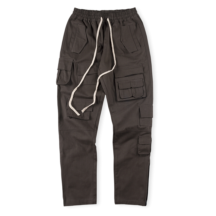 Pantalon de cargaison hip hop slim ajustement plus de poche hommes femmes unisexes pantalon hiptrasers