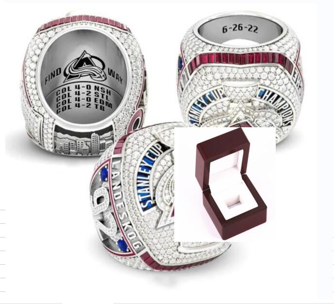 

Wholesale 2021-2022 Championship Ring Colorado-Avalanche fashion Gifts from fans and friends leather bags accessories wholesale