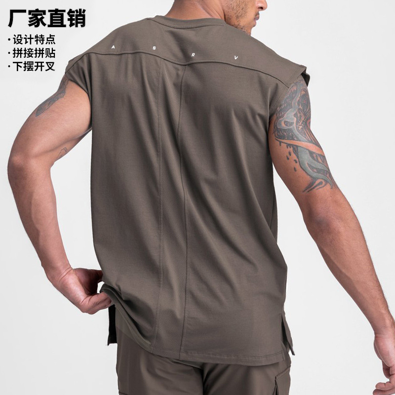 Men's T-Shirts Summer Men's Vest Trend Large Size Sleeveless T-shirt Training Sports Vest