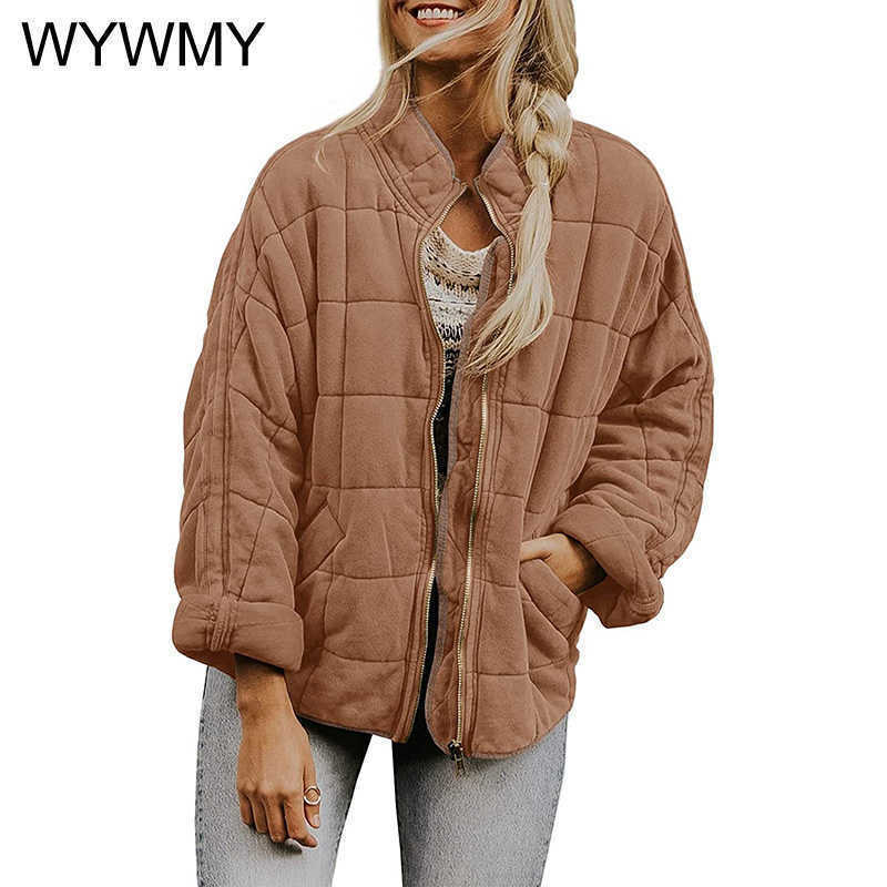 Women's Down Parkas WYWMY Winter Jacket Women Parkas Brand Designer Clothes Vintage Loose Quilted Jackets Casual Padded Coats Oversized Warm