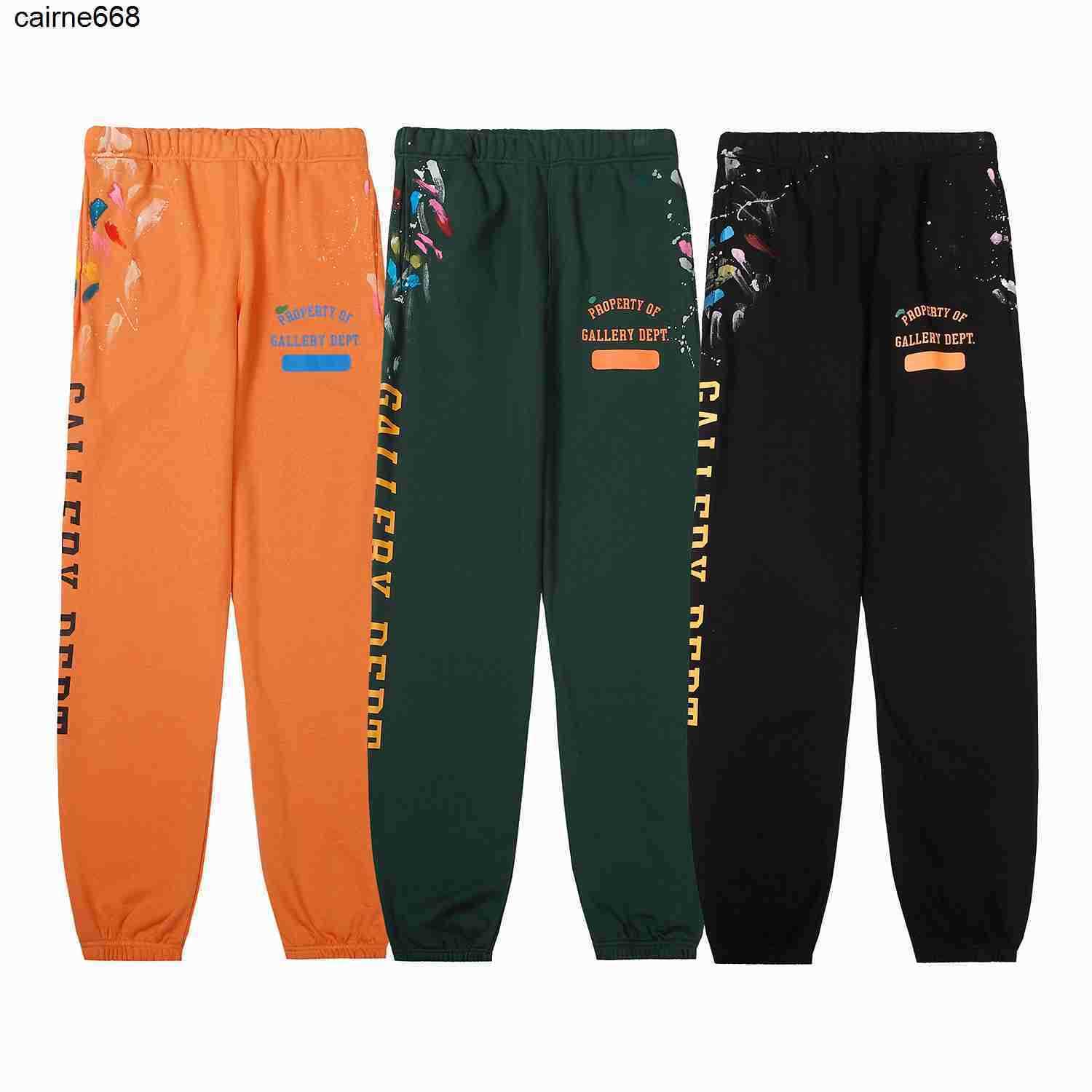 

designer Men' new Pants Galery dept Los trousers Angeles long, Orange