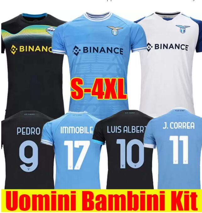 

22 23 Lazio Immobile soccer Jersey maglie 2022 2023 IMMOBILE LUIS BASTOS SERGEJ BADELJ LUCAS J.CORREA ACERBI MARUSIC home away men kids jerseys football shirts, 22/23 away