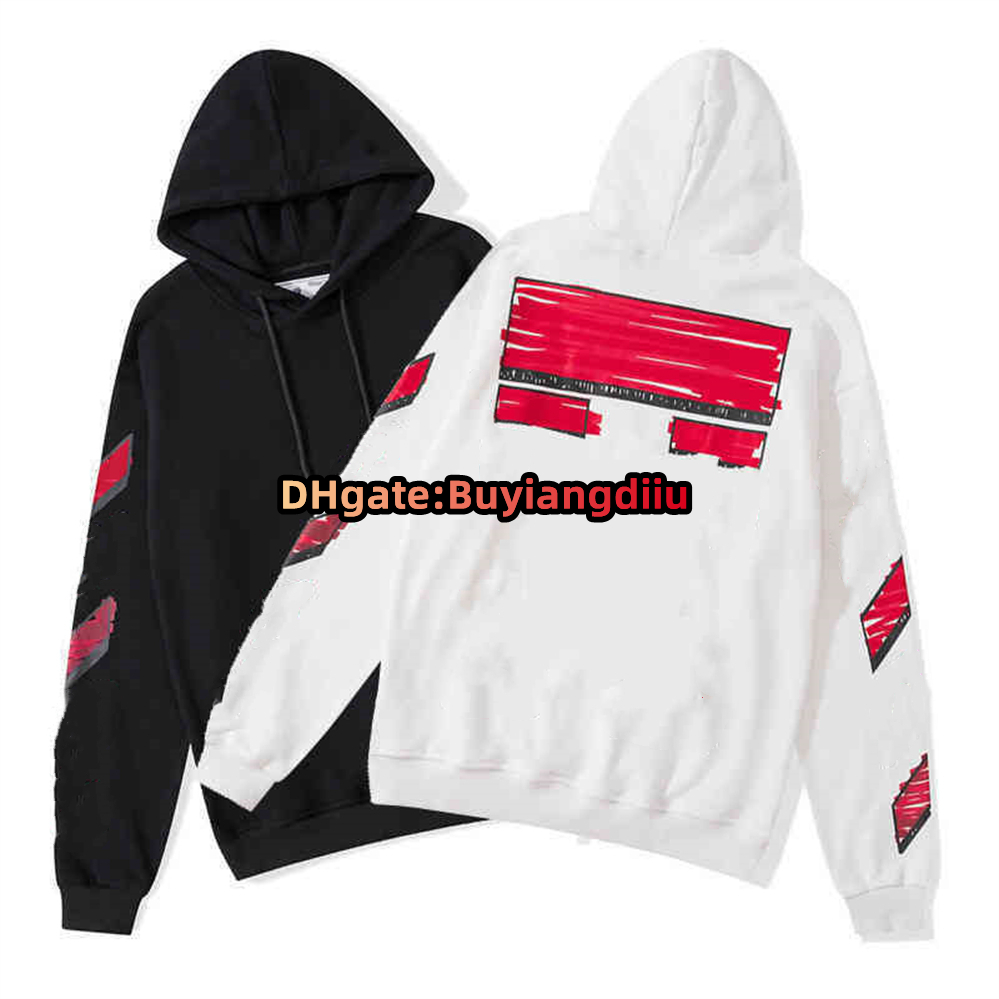 

2022 %60 Off Style Trendy Fashion Sweater Painted Arrow Crow Stripe Loose Hoodie Men' and Women' Coatjqm1off T-shirts Offs White N3E4, Beige